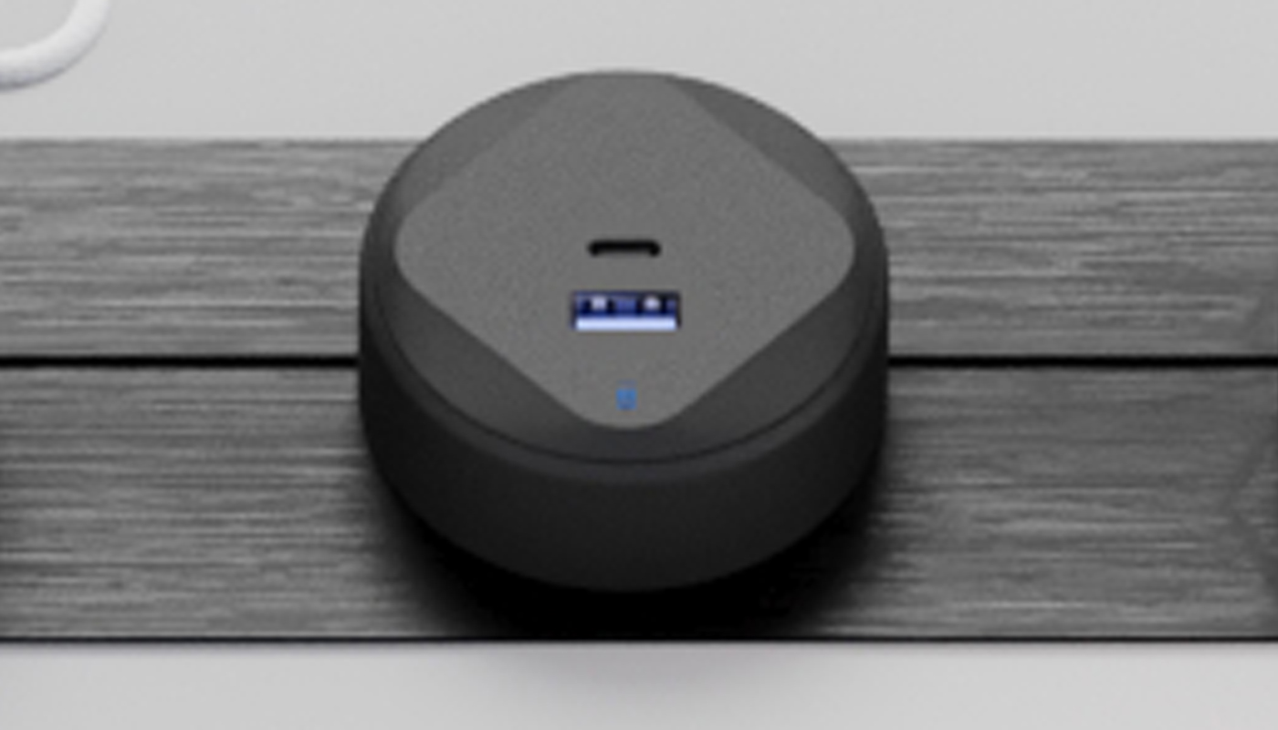 Электрификация Адаптер трековой розетки USB/Type-C T21R-B.N Черный d65