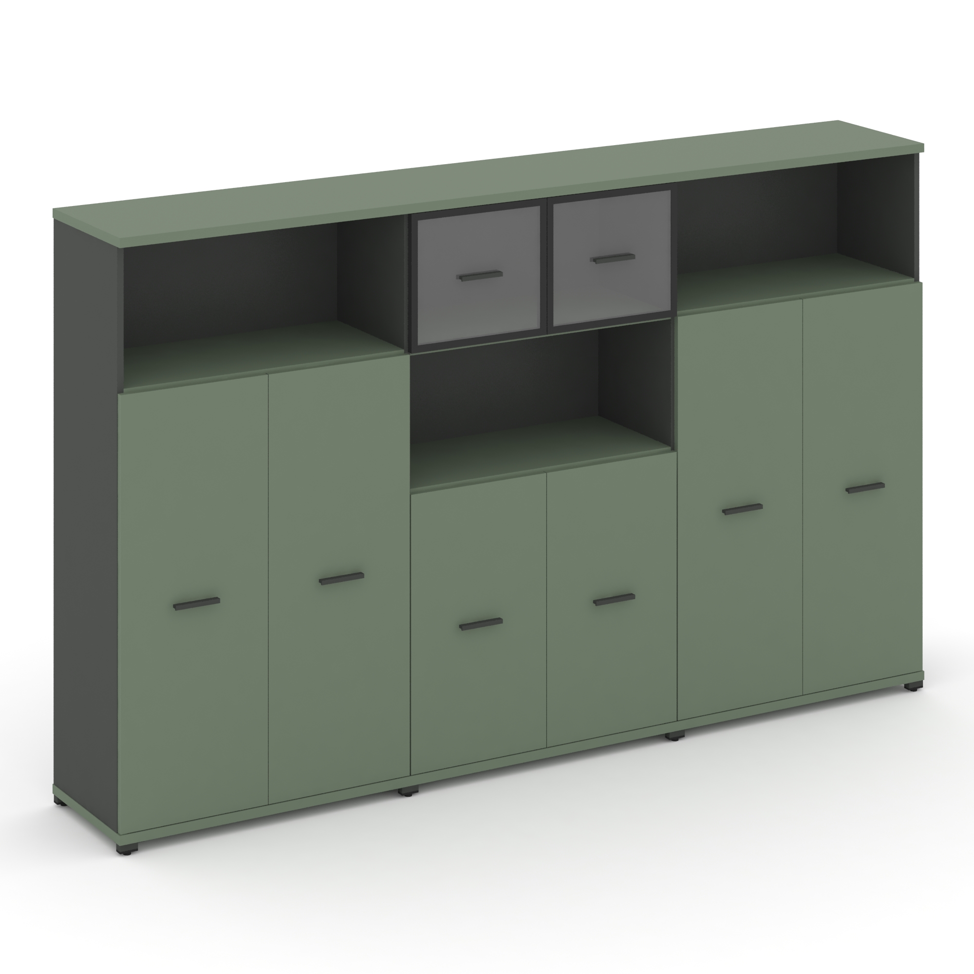 Концепт Набор №431.S CN.STSN-431 RPB A Кобо/Антрацит/Металл Антрацит 2500*420*1554