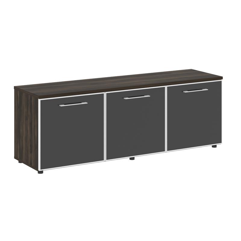 Ялта Тумба модульная LT.TS-3.5 black Дуб Мали/Стекло Black 1642*450*580