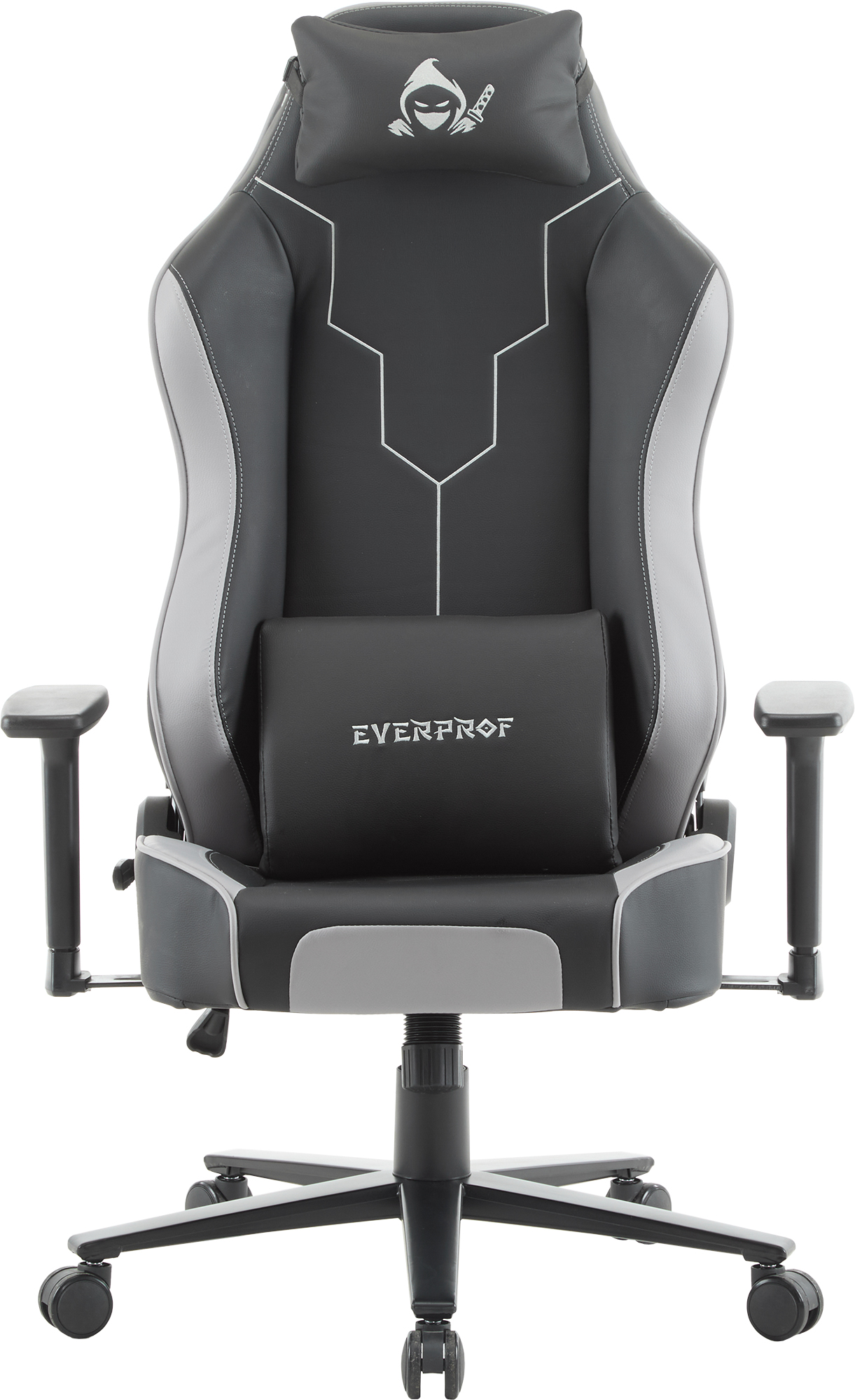 Геймерское кресло Everprof Rapid (Рапид) Экокожа Серый