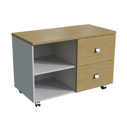 Тумба подкатная Lion White 25200 св.дуб