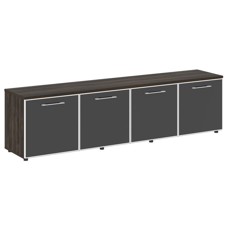 Ялта Тумба модульная LT.TS-4.6 black Дуб Мали/Стекло Black 2188*450*580