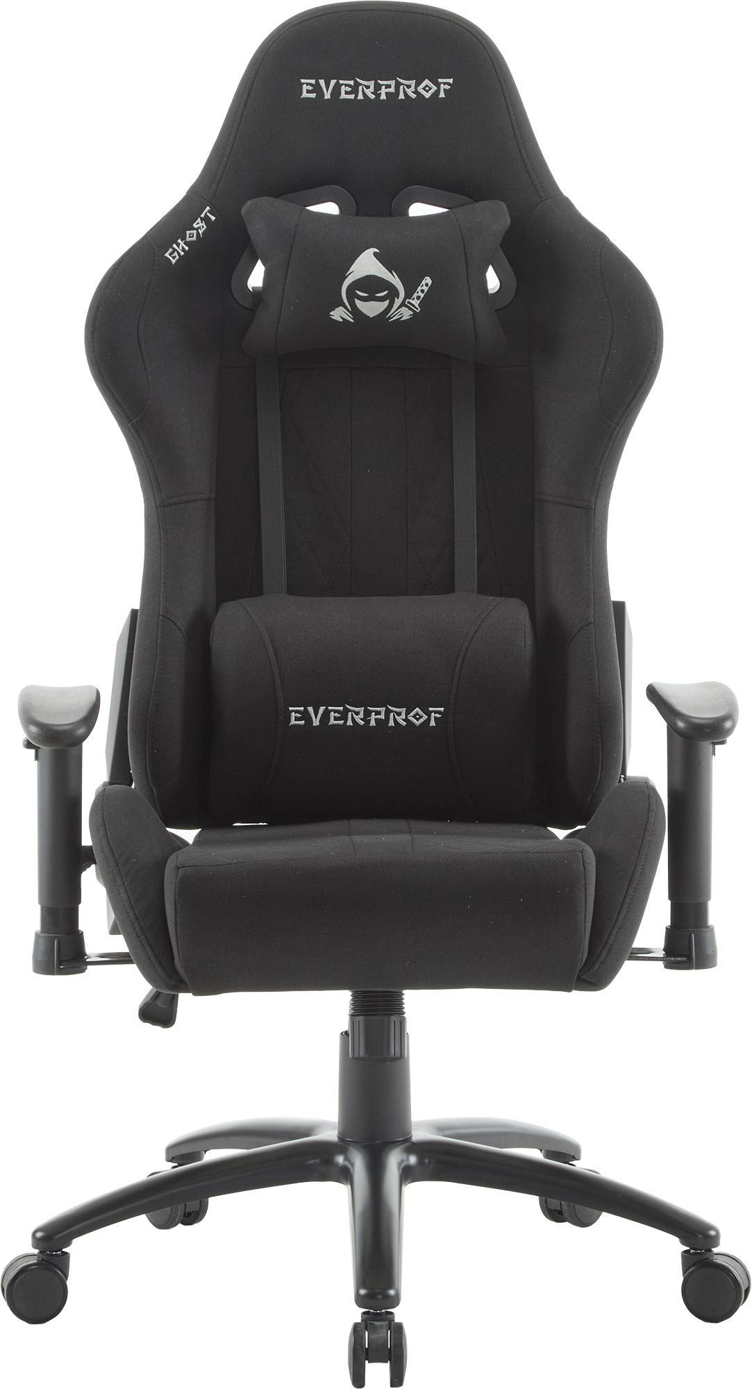Геймерское кресло Everprof Ghost (Гоуст) Ткань Черный