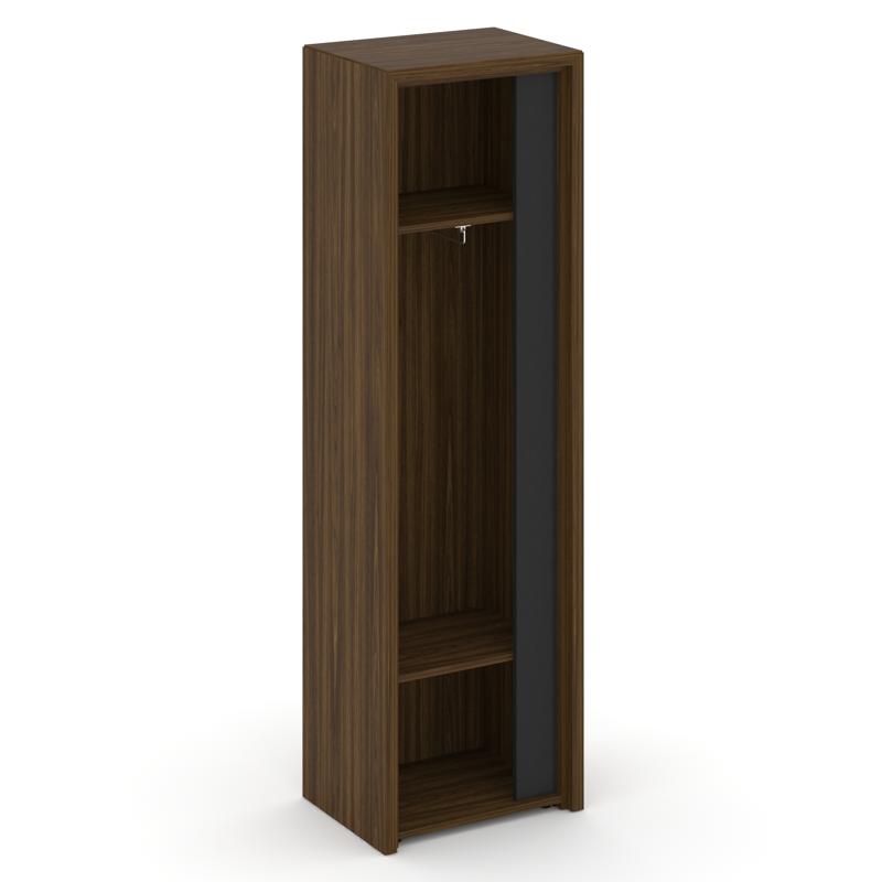 Корнер Гардероб узкий COR.GB-1 (L) Орех Лоренцо/Графит 600*450*2000