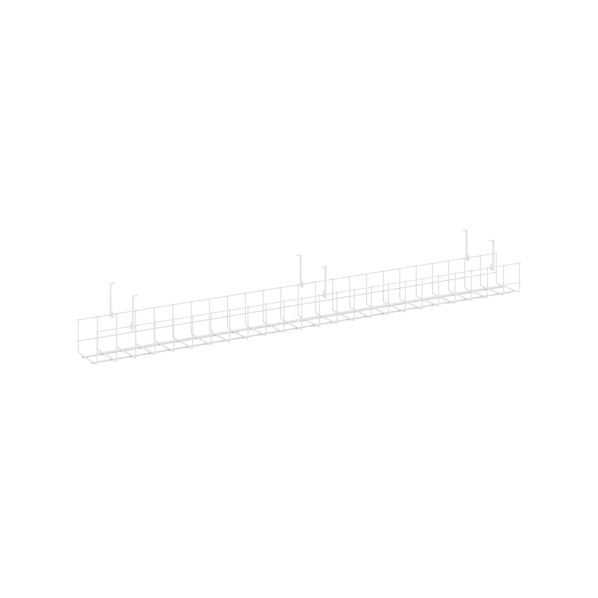Кабель-канал сетчатый узкий KK-S-80U Металл Белый 805*131*154
