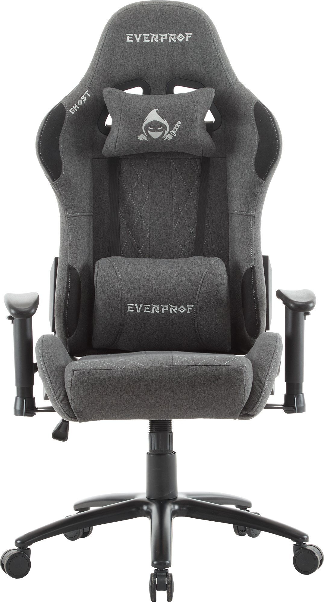 Геймерское кресло Everprof Ghost (Гоуст) Ткань Серый