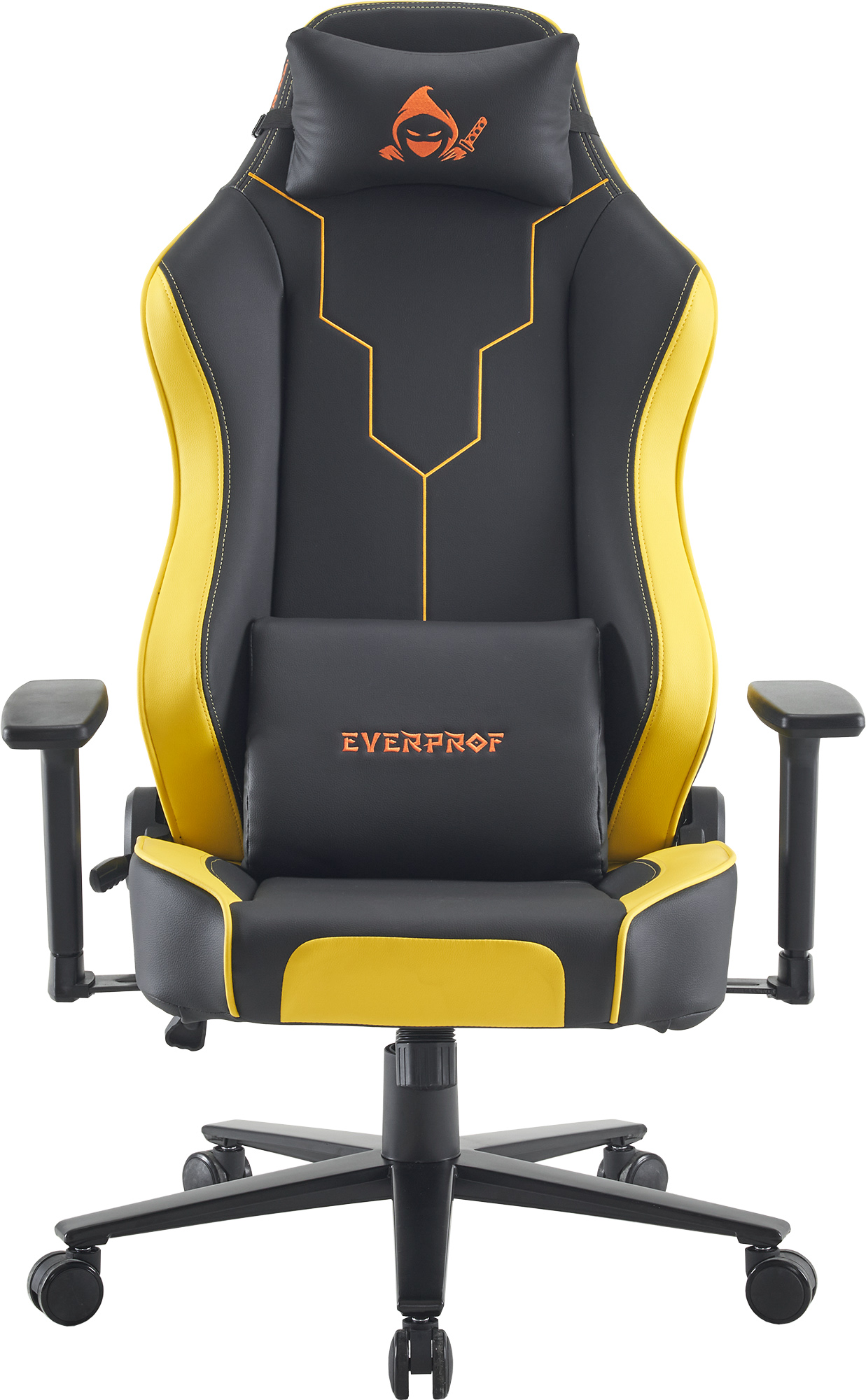 Геймерское кресло Everprof Rapid (Рапид) Экокожа Желтый