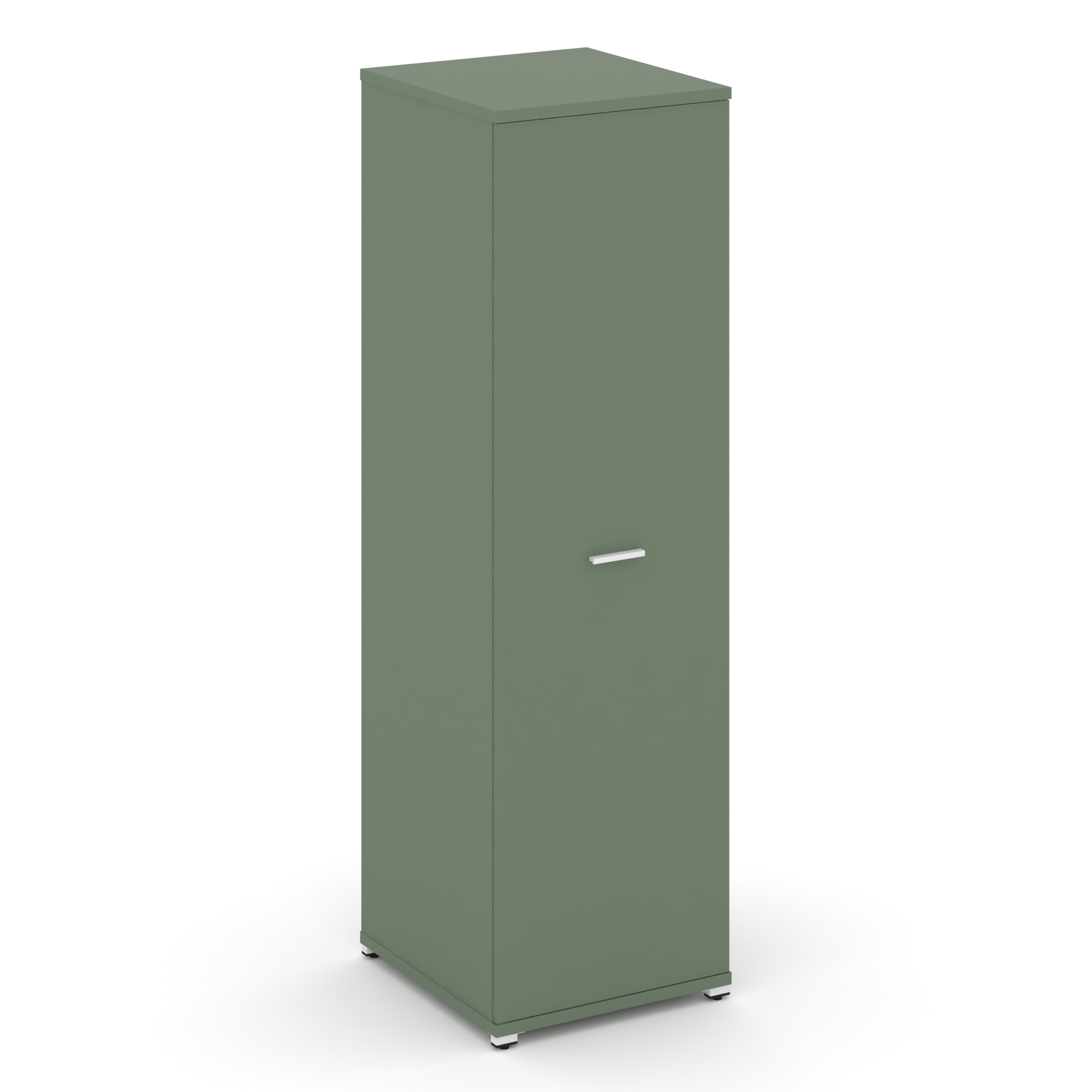 Концепт Гардероб узкий глубокий CN.GB-003 W Кобо/Металл Белый 570*600*1922