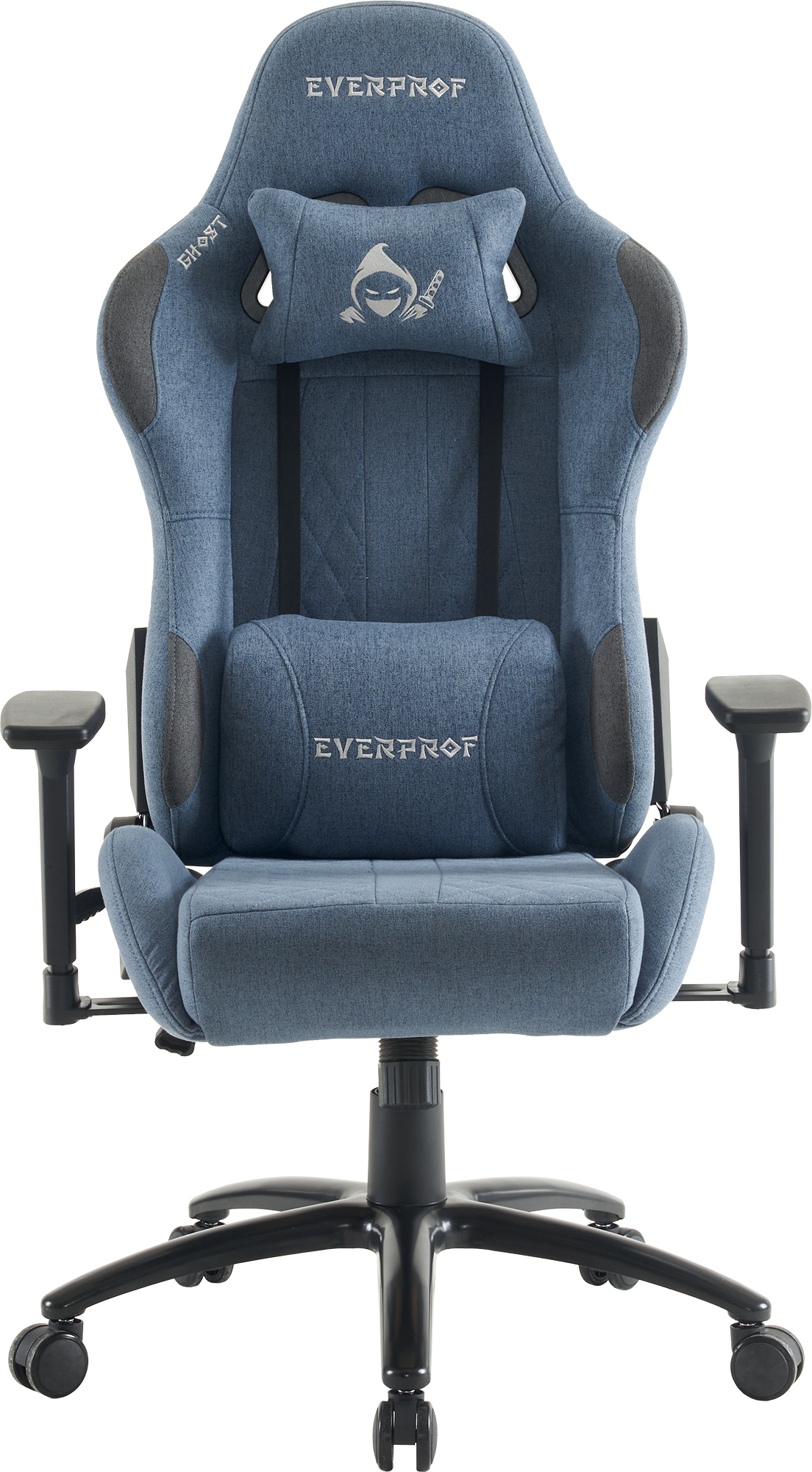 Геймерское кресло Everprof Ghost (Гоуст) Ткань Синий