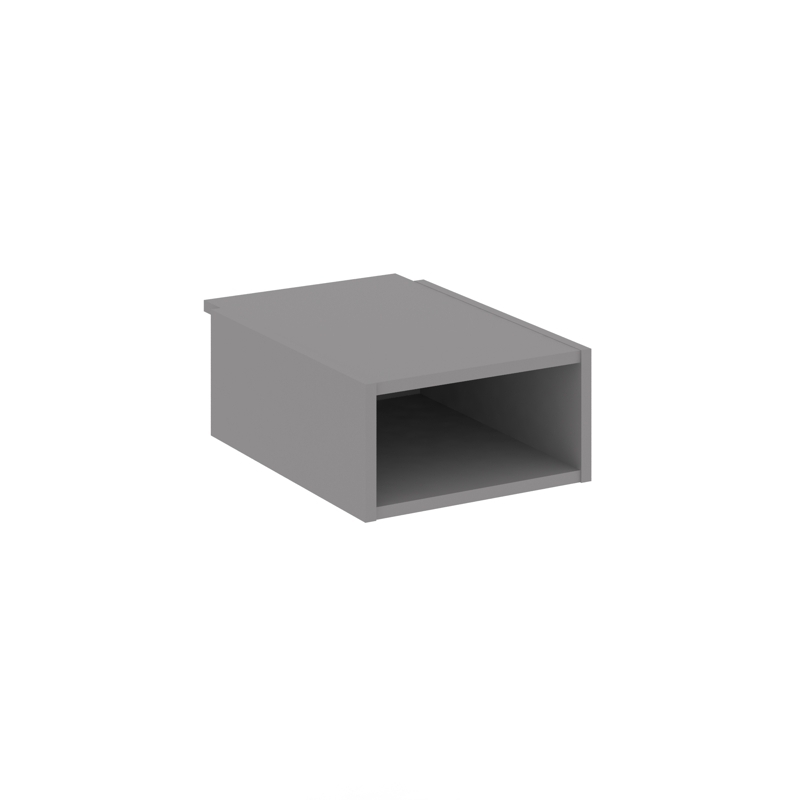 Стайл Проджект Подвесная тумба с одной открытой нишей SN.TP-001 Серый Пепел 343*437*176